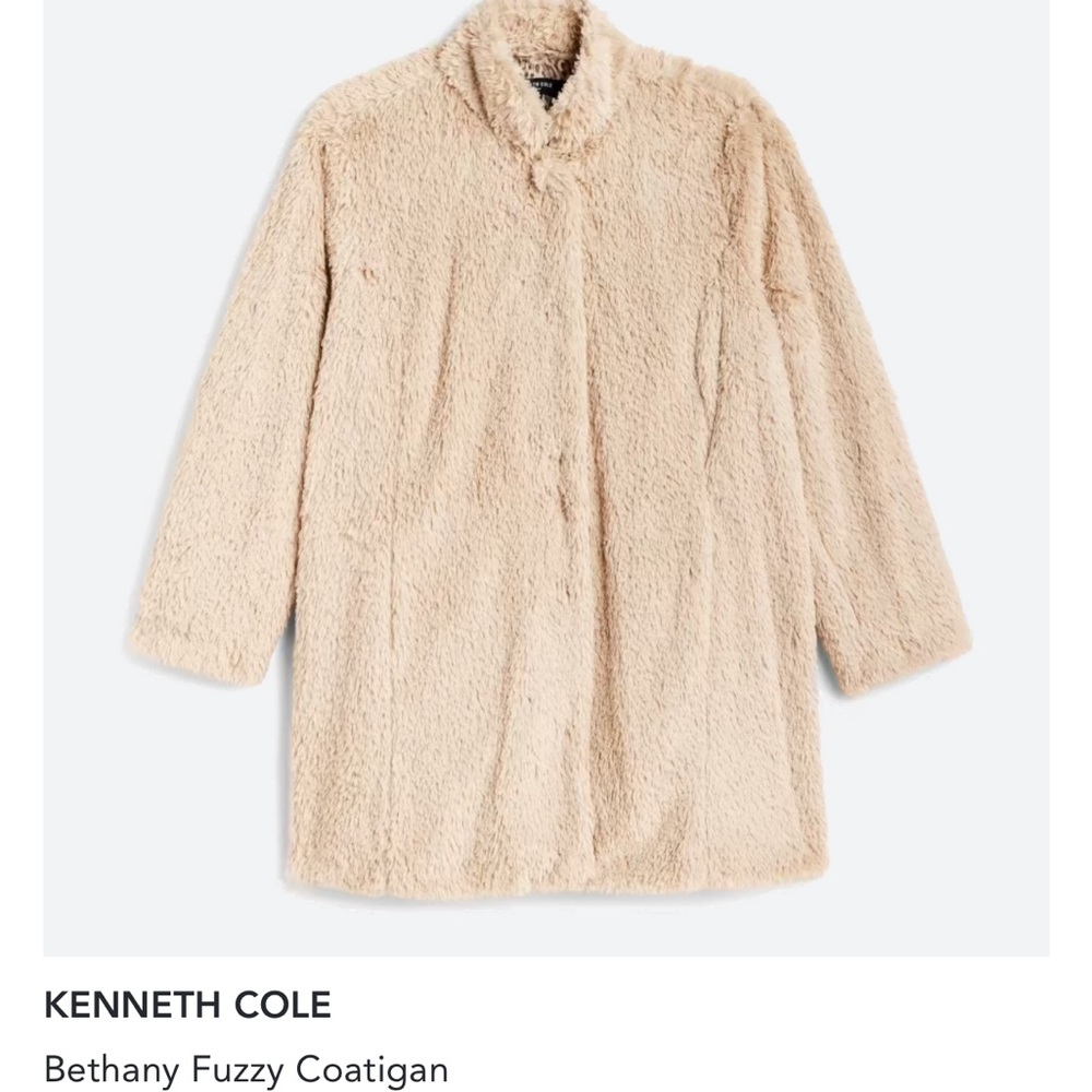 Kenneth Cole fuzzy coatigan